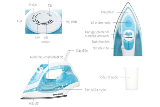 Bàn là hơi SUNHOUSE SHD2065 - Hình ảnh 8