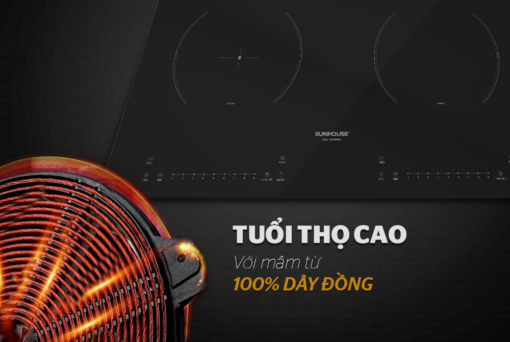 Bếp đôi điện từ hồng ngoại SUNHOUSE SHB8818ST - Hình ảnh 7