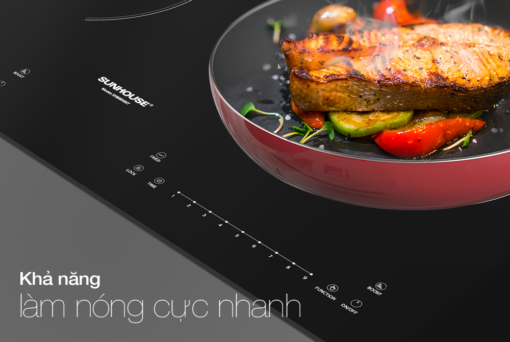 Bếp đôi điện từ hồng ngoại SUNHOUSE SHB8818ST - Hình ảnh 8