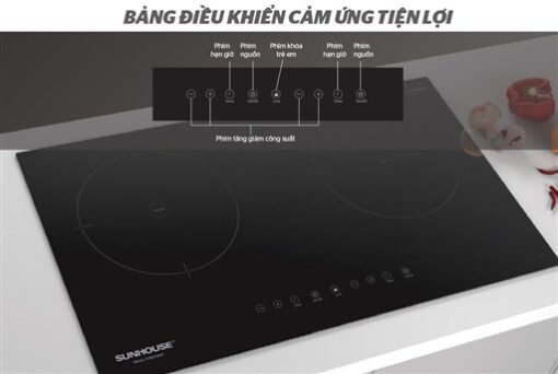 Bếp từ đôi âm SUNHOUSE SHB9111MT - Hình ảnh 6