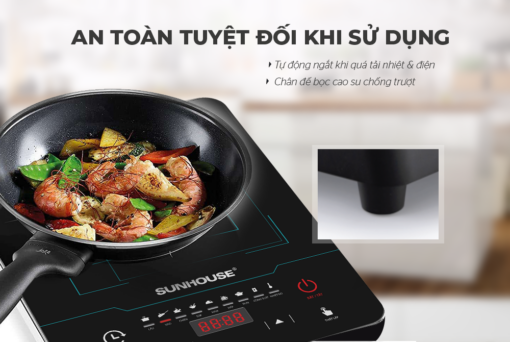 Bếp từ đơn SUNHOUSE SHD6879 kèm nồi lẩu - Hình ảnh 9