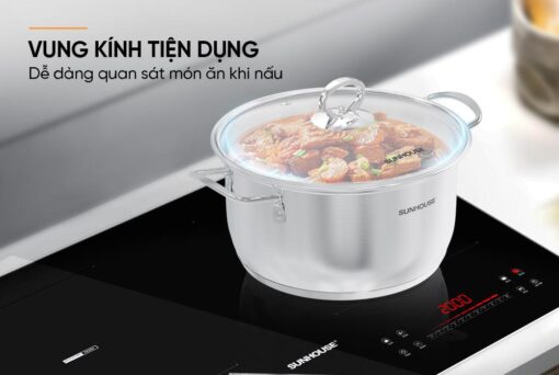 Bộ nồi Inox 5 đáy SUNHOUSE SHG788 - Hình ảnh 6