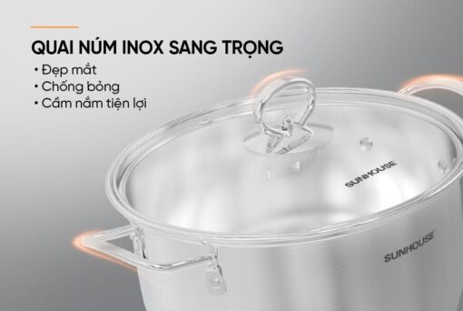 Bộ nồi Inox 5 đáy SUNHOUSE SHG788 - Hình ảnh 7