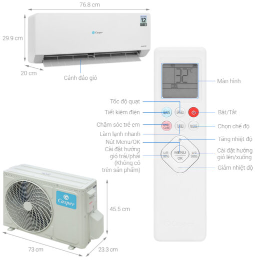 Điều hòa Casper Inverter 1 HP QC-09IS36 - Hình ảnh 10