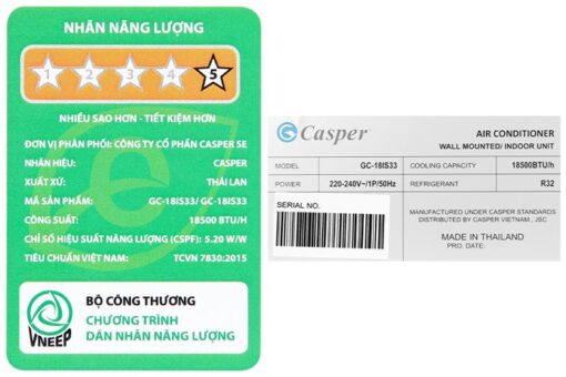 Điều hòa Casper Inverter 2 HP GC-18IS33 - Hình ảnh 8