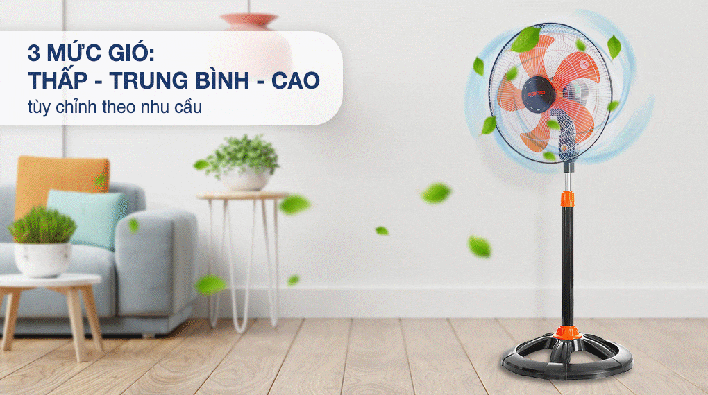Quạt đứng Senko DTS1609 - 3 mức gió