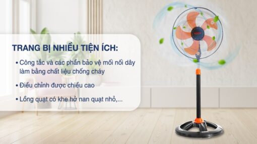 Quạt đứng Senko 5 cánh DTS1609 60W