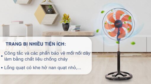 Quạt lửng Senko 7 cánh LTS1636 65W