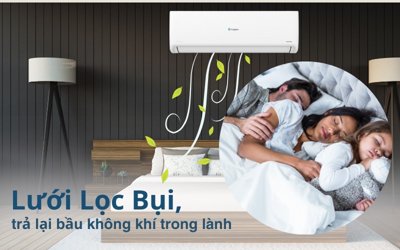 Lưới lọc bụi trên Điều hòa Casper Inverter 1.5 HP GC-12IS35