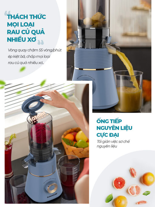 Máy ép chậm SUNHOUSE SHD5518 - Hình ảnh 9