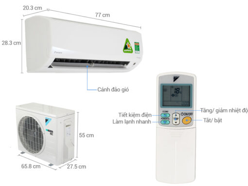 Điều hòa Daikin 2 chiều Inverter 1 HP 1.5 HP FTHF25VAVMV - Hình ảnh 5