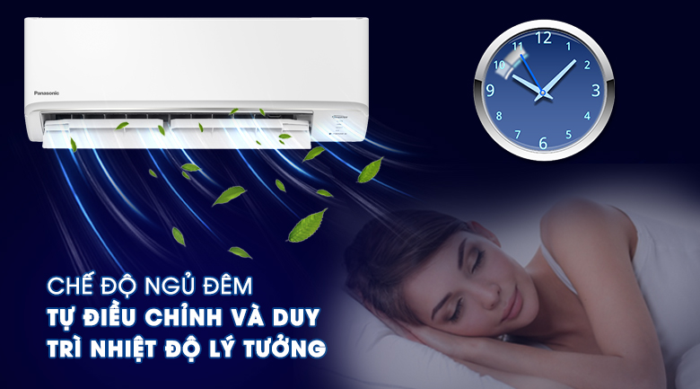 Điều hòa 2 chiều Panasonic Inverter 1 HP CU/CS-YZ9WKH-8-Linh hoạt điều chỉnh nhiệt độ cùng chế độ ngủ đêm