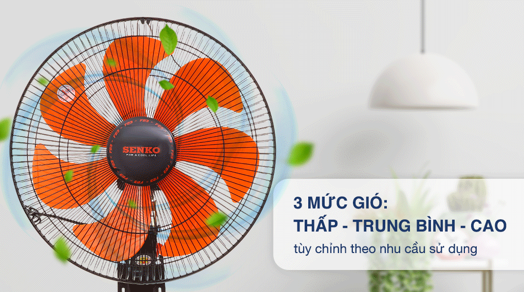 Quạt treo Senko TC1622 - Mức gió