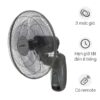 Quạt treo điều khiển từ xa SENKO TR 1628 47W