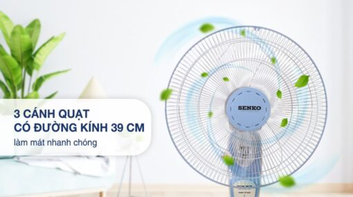 Quạt treo tường Senko 3 cánh TC1626 47W
