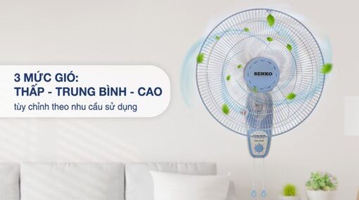 Quạt treo tường Senko 3 cánh TC1626 47W