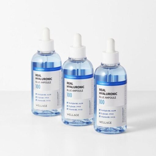 Tinh chất Wellage Real Hyaluronic Blue Ampoule 100 75ml, cấp ẩm dịu da P4724 - Hình ảnh 7