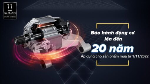 Máy giặt Samsung Inverter 9.5 kg WW95TA046AX/SV