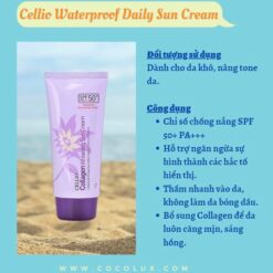 Kem Chống Nắng Cellio Dưỡng Da Màu Tím 70g