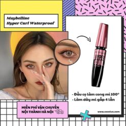 ​​Mascara Maybelline Hyper Curl Waterproof Làm Dài, Dày Và Cong Mi 9.2ml