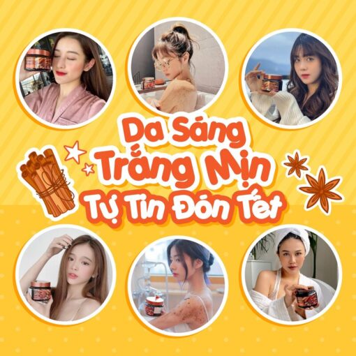 Tẩy Tế Bào Chết Body Exclusive Cosmetic Gel Scrub Slimming Coffee Cinnamon Cloves Quế Hồi 380g