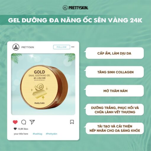 Gel Dưỡng Prettyskin Đa Năng Ốc Sên 300ml