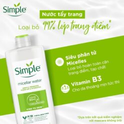 Nước Tẩy Trang Simple Kind To Skin Micellar Water 400ml