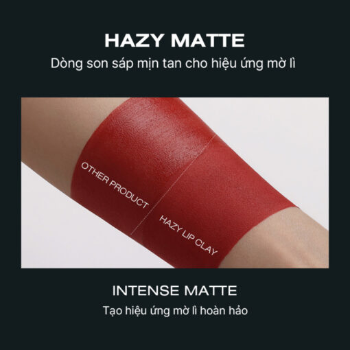 Son kem bùn mịn lì 3CE Hazy Lip Clay nắp bạc 4g N3660 - Hình ảnh 7