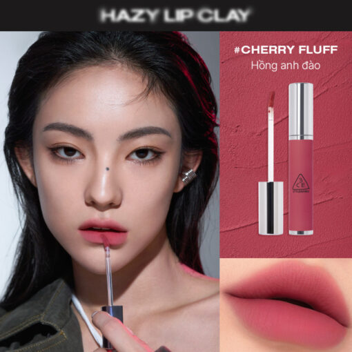 Son kem bùn mịn lì 3CE Hazy Lip Clay nắp bạc 4g N3660 - Hình ảnh 12