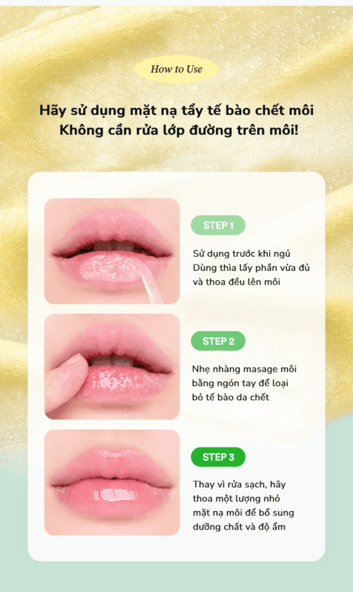 Mặt Nạ Ngủ Môi Tẩy Tế Bào Chết Tocobo Lemon Sugar Scrub Lip Mask 20ml P4931 - Hình ảnh 10