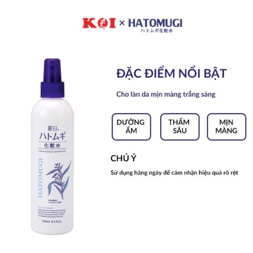 Lotion Xịt Phun Sương Hatomugi Ý Dĩ Dưỡng Ẩm, Làm Sáng Da 250ml N3461 - Hình ảnh 2