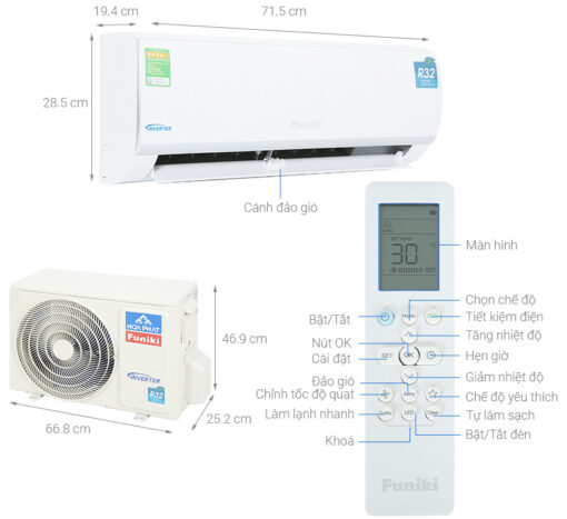 Điều hòa Funiki Inverter 1 HP 1.5 HP 2 HP 2.5 HP HIC09TMU.ST3 - Hình ảnh 2