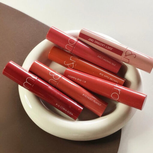 Son Tint lì Romand Juicy Lasting bóng cho môi căng mọng Hàn Quốc 5.5g P4406 - Hình ảnh 4
