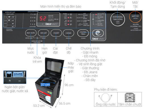 Máy giặt Toshiba 9 kg AW-M1000FV(MK) - Hình ảnh 15