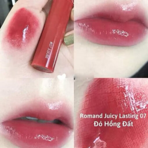 Son Tint lì Romand Juicy Lasting bóng cho môi căng mọng Hàn Quốc 5.5g P4406 - Hình ảnh 8