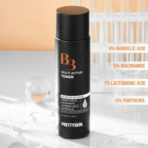 Nước Hoa Hồng Dưỡng Da Trắng Sáng Pretty Skin B3 Multi Active 205ml P4652 - Hình ảnh 3