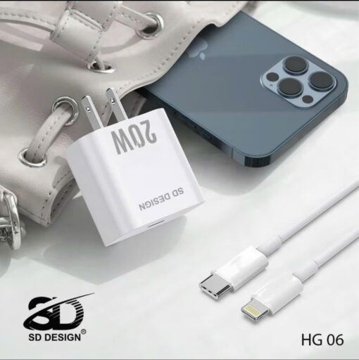 Bộ Củ Cáp Sạc Nhanh Iphone HG06 chính hãng SD DESIGN cho Iphone 7 - 14 - Hình ảnh 11