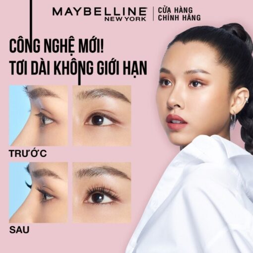 Chuốt mi Mascara Maybelline Tơi Dài Mi, Cong Dài Tự Nhiên l Sky High Mascara 6ml 01675 - Hình ảnh 3