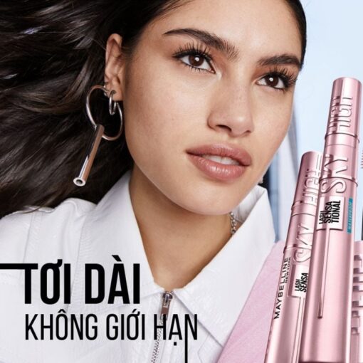 Chuốt mi Mascara Maybelline Tơi Dài Mi, Cong Dài Tự Nhiên l Sky High Mascara 6ml 01675 - Hình ảnh 6