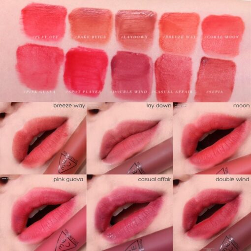 Son Kem Lì 3CE Blur Water Tint Mềm Mượt Môi 4.6g N3672 - Hình ảnh 7