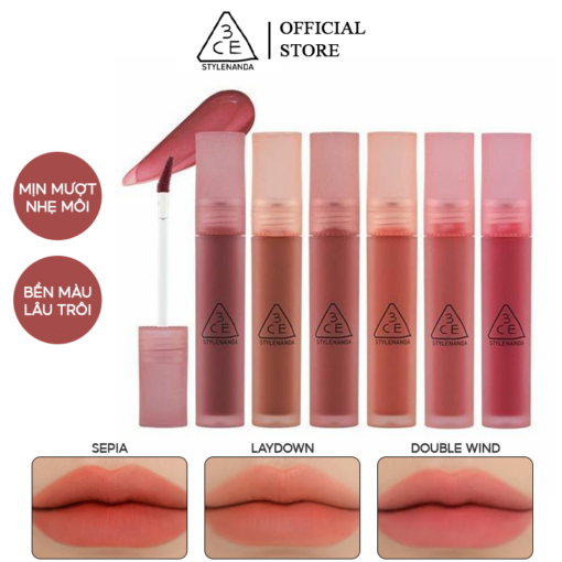Son Kem Lì 3CE Blur Water Tint Mềm Mượt Môi 4.6g N3672