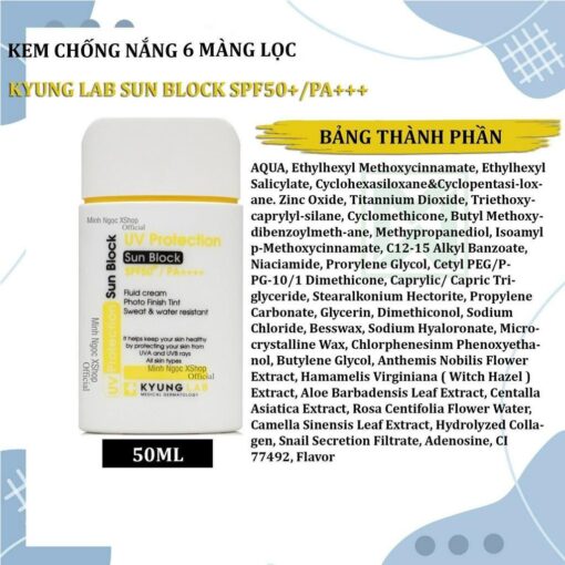Kem Chống Nắng 6 Màng Lọc, Nâng Tone Kyung Lab UV Protection Sun Block 50ml 95135 - Hình ảnh 4