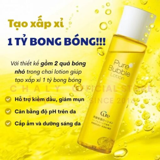 Lotion Cure Pure Bubble Bọt Khí Nano Dưỡng Sáng Da Cấp Ẩm Gấp 7 Lần Nhật Bản 190mL - Hình ảnh 6