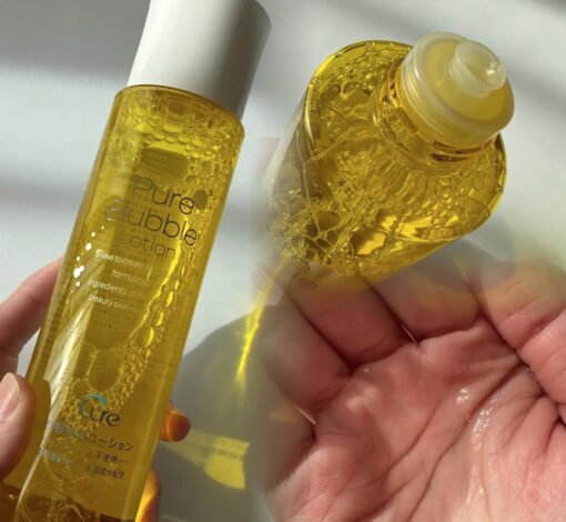 Lotion Cure Pure Bubble Bọt Khí Nano Dưỡng Sáng Da Cấp Ẩm Gấp 7 Lần Nhật Bản 190mL - Hình ảnh 9
