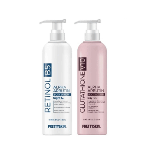 Dưỡng thể trắng da Ngày đêm PrettySkin Body Glutathione V10 Alpha Arbutin Lotion 12739