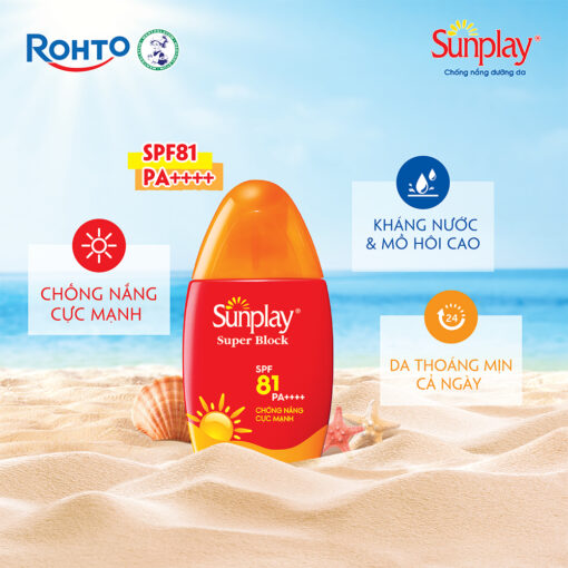 Sữa Chống Nắng Sunplay Bảo Vệ Vượt Trội SPF81 PA++++ 70g - Hình ảnh 4
