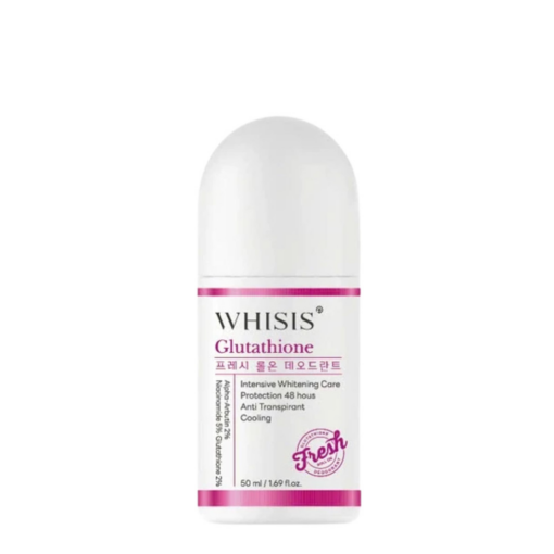 Lăn Khử Mùi Whisis Glutathione Fresh Roll On Deodorant Hàn Quốc 50ml trị thâm nách, sáng da N3517