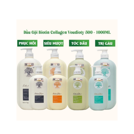 Dầu gội xả Biotin Collagen Voudioty 500ML chống rụng tóc, phục hồi , giảm gàu, kiểm soát dầu 2024
