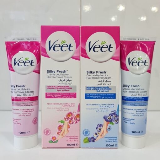 Kem Tẩy Lông Veet Dành Cho Da Thường & da Nhạy Cảm Chính Hãng xuất xứ Pháp dung tích 100ml - Hình ảnh 5