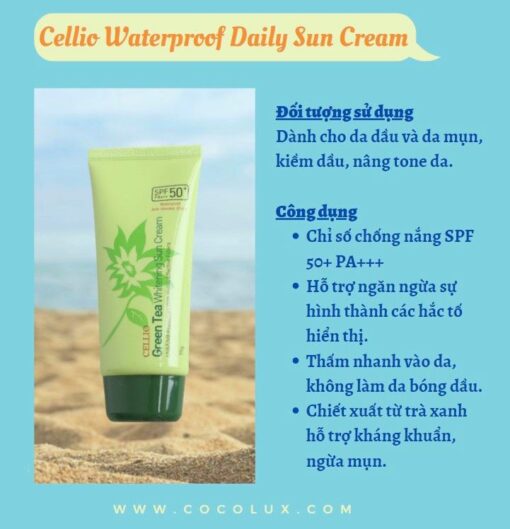 Kem Chống Nắng Cellio Dưỡng Da Màu Tím 70g - Hình ảnh 4
